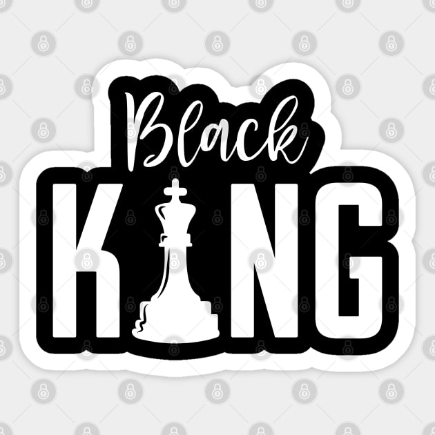 Black King, Black Father, Black Man Sticker by UrbanLifeApparel